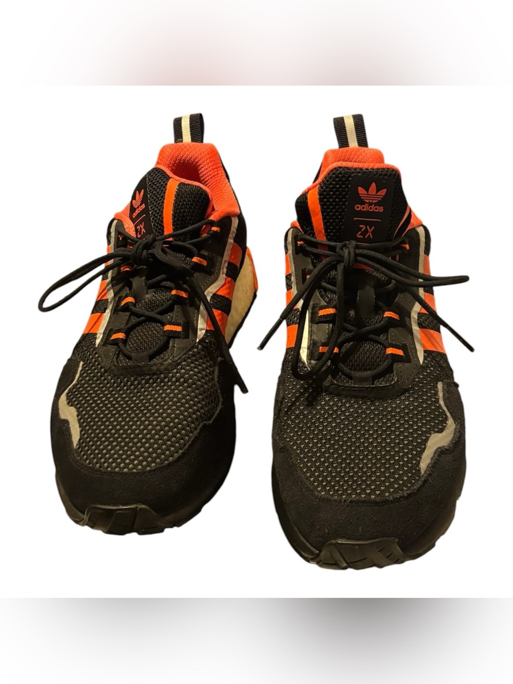 adidas Men’s Black & Orange ZX Running Sneakers